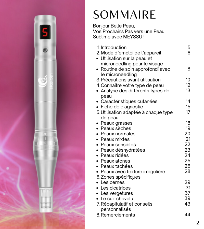 Pack jeunesse E-book et Microneedling